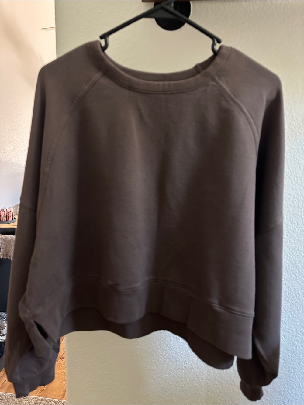 FLX Women's Brown Crewneck Sweatshirt - Picture 4 of 6